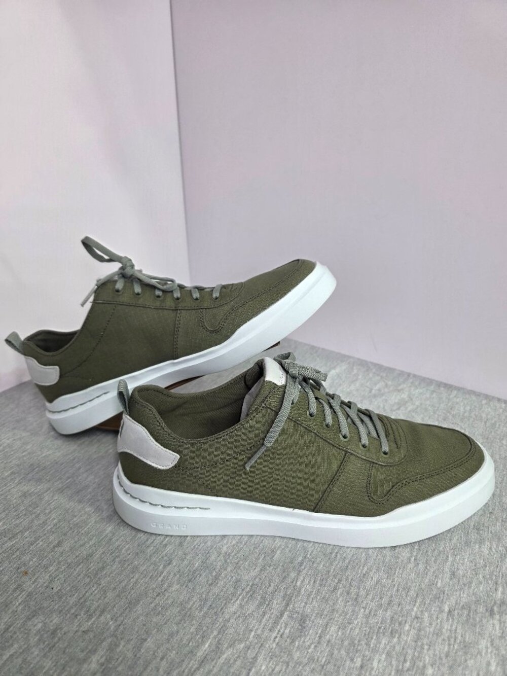 Cole Haan GrandPro Rally Canvas Court Sneakers Dusty Olive Mens 11 Worn Once - Picture 3 of 11